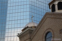Laidley Tower and Greek Orthodox church