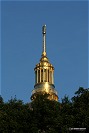 Capitol spire above trees