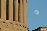 Moonrise beside Capitol