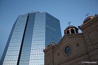 Laidley Tower and Greek Orthodox church