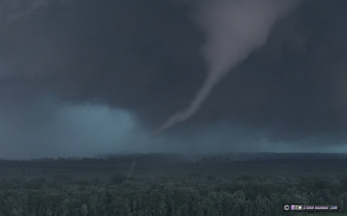 Tornado at Hebron, Indiana