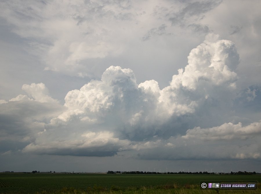 Lincoln, Illinois developing supercell