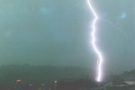 Close lightning in Charleston, West Virginia