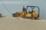 Rescue attempt with bulldozer