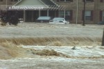 Flooded cars and apartments
