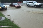 Mountain runoff floods roads