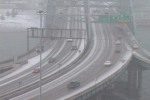 Icy Interstate bridge