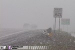 Traffic in heavy snow