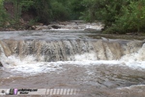 Flood wave arrives