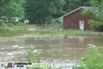 Flooded house