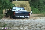 Truck risks floodwater crossing