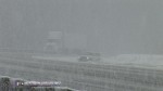 Jeep spun out in the median on I-79