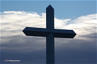I-40 cross monument near Groom, TX on May 20
