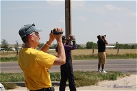 Watching a storm near Booker, TX on May 22