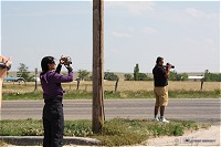 Watching a storm near Booker, TX on May 22