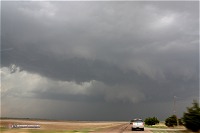 Supercell and wall cloud near Dighton, Kansas on May 23
