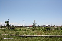 Downtown Greensburg, Kansas on May 24