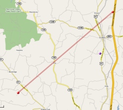 Crofton, KY tornado track map