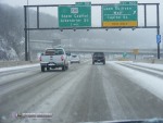 Icy I-64 in Charleston