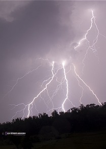 Lightning in Jackson County, WV