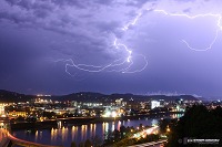 Lightning over Charleston, WV