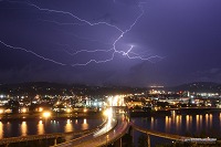 Lightning over Charleston, WV