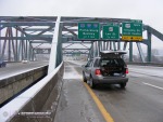 Icy Interstate bridge