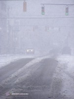 Downtown Charleston snow