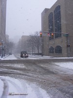 Downtown Charleston snow