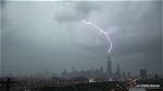 Lightning strikes the Sears Tower in 2009
