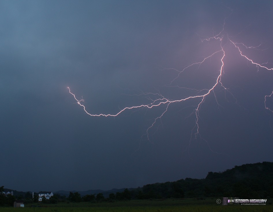 storm highway photo :: Lightning over Fairmont, WV - June 2, 2009