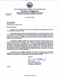 Letter from Secretary Mattox</center>
</font><br>
<i>- Posted by <b>Dan R.</b></i> from <i>Charleston, WV</i></font></td></tr><tr><td height=1 background=