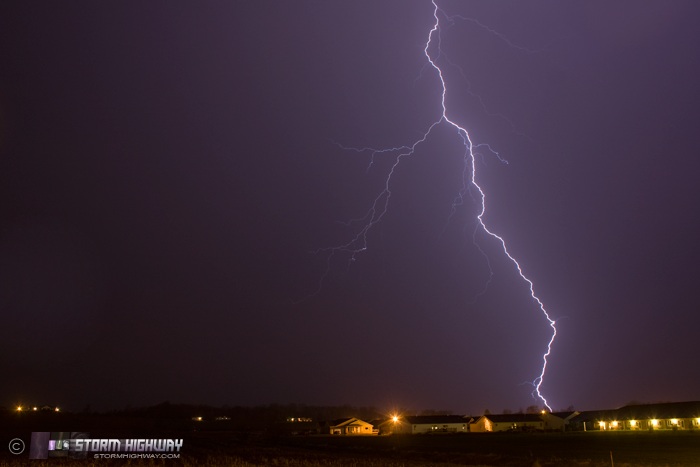 Lightning over Highland, IL 2