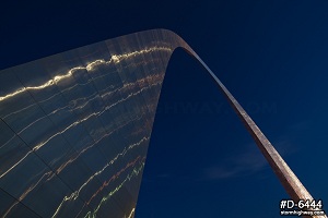 Gateway arch low angle  twlight