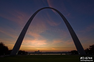 St. Louis sunrise sky