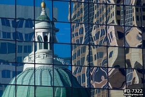 Old Courthouse window reflections