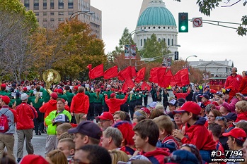 Parade with Old Courthouse