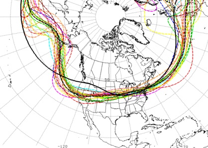 GFS ensemble forecast