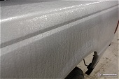 Freezing rain ice on truck