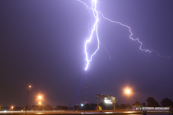 June 19 KMOV tower lightning