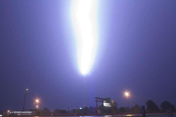 June 19 KMOV tower lightning