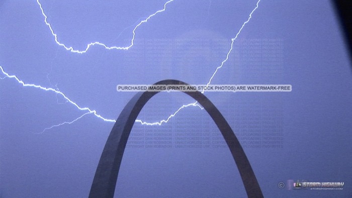 June 26 St. Louis Arch Lightning