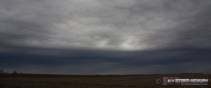 Post-frontal clouds in Illinois