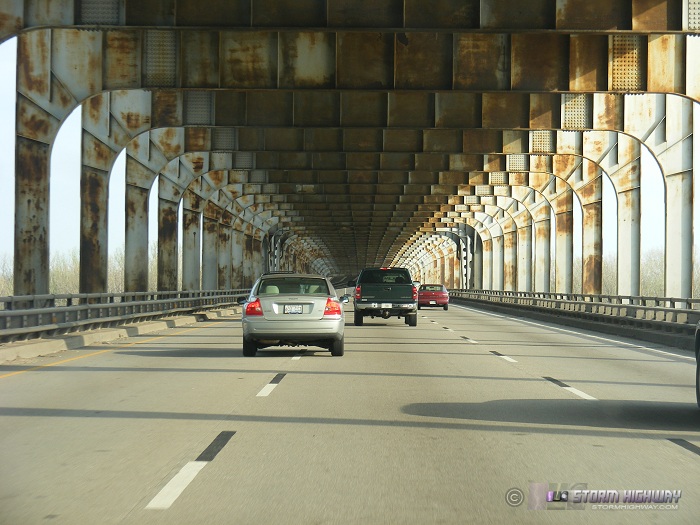 Crossing the Sherman Minton Bridge