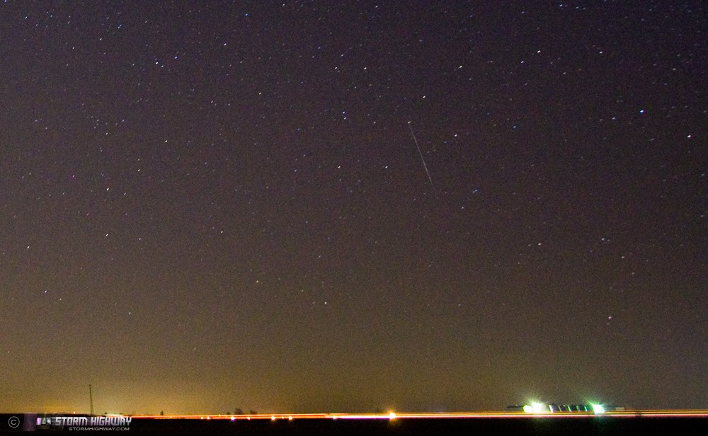 Geminid meteor, New Baden, IL, December 13, 2012
