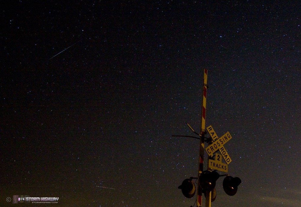 Geminid meteor, New Baden, IL, December 14, 2012