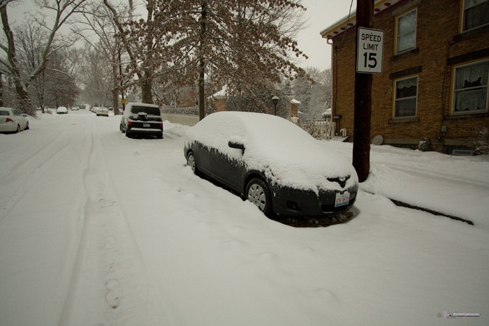 Snow in Washington, PA - December 29, 2012