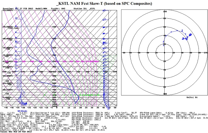 NAM sounding