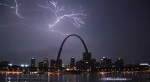 HD St. Louis Gateway Arch lightning compilation