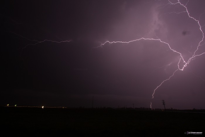 Lightning near New Baden, IL